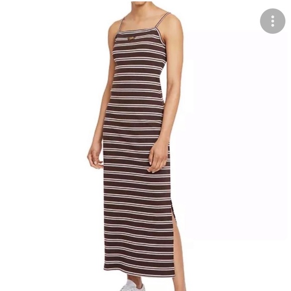 Nike Dresses & Skirts - Nike Women's Femme Maxi Dress Striped Size XL‎ Brown